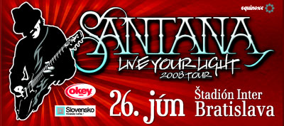 Banner - Carlos Santana - Bratislava